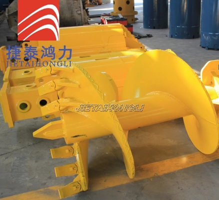 Od 1600mm Yellow Rock Drilling Auger Dengan Gigi Datar