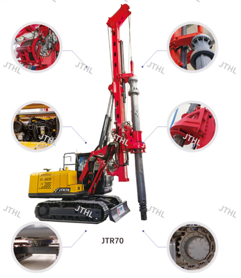 2024 NEW PORTABLE Mini rotary rig pengeboran JTR50 untuk rotary foundation