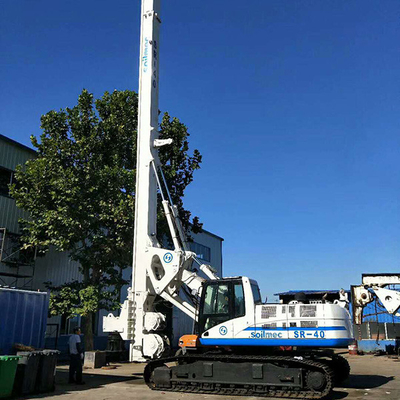 Soilmec SR40 Digunakan Rig Pengeboran CAT Base Dan Mesin Kedalaman Pengeboran Maks 50M Diameter 1500mm