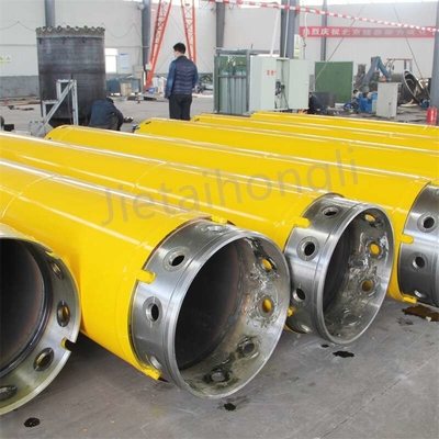 Zoomlion Rotary Borehole Spare Parts Konduktor Untuk Piling Drill Rig Pipa Dinding Ganda