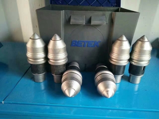 Tungsten Carbide Drilling Teeth Foundation Piling Drill Bits Untuk Mesin Rig Pengeboran Konstruksi