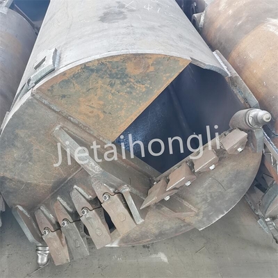 Bucket Gigi Tanah Untuk Industri Piling Suku Cadang Mesin Konstruksi Rotary Drilling Rig Parts