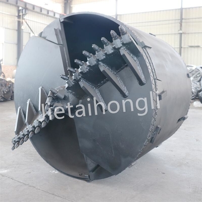 Penggunaan Tahan Lama Hidraulik Piling Rig Rock Drilling Bucket Q355C